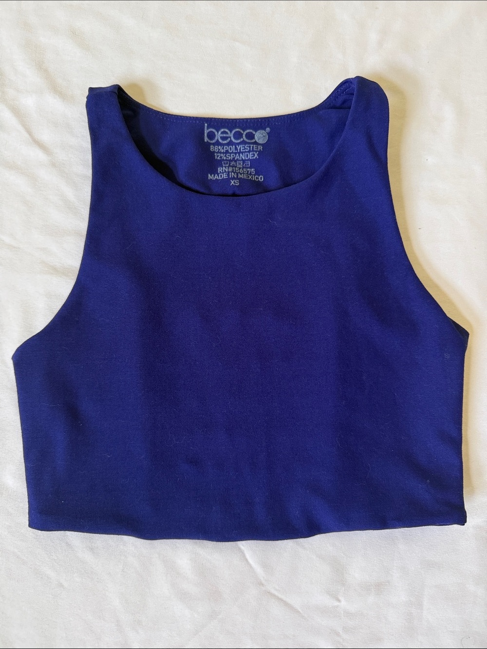 BECCA Purple Cropped Tank Top